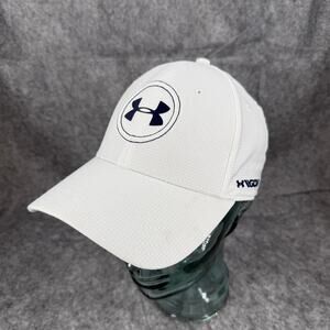 Under Armour White Hat with Dark Logo